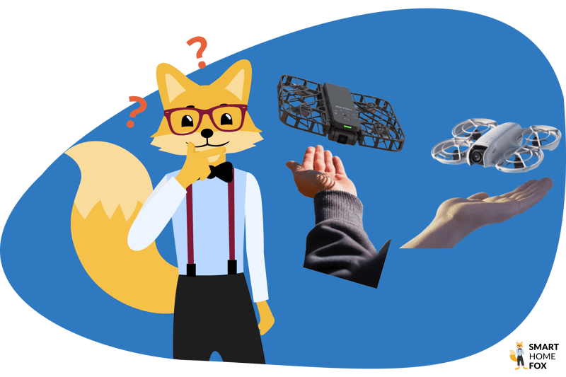 Die DJI Neo und die HoverAir X1 Selfiedrohnen im Vergleich werden direkt aus der Hand gestartet.